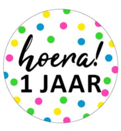 Hoera 1 jaar!