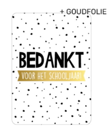 Bedankt voor het schooljaar