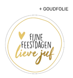 Fijne feestdagen lieve juf