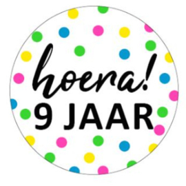 Hoera 9 jaar!