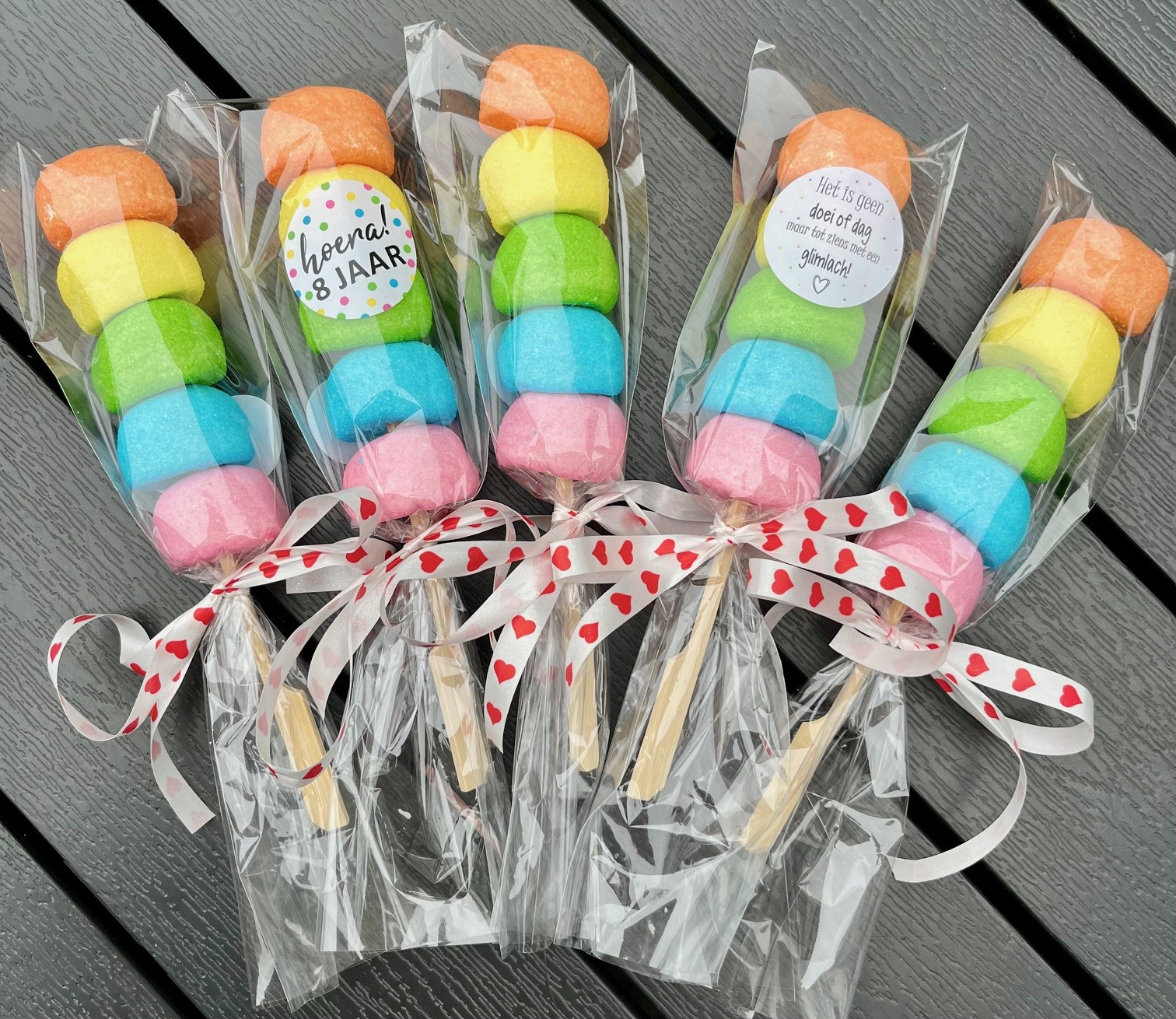 Regenboog spekspies