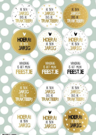 Stickervel trakteren