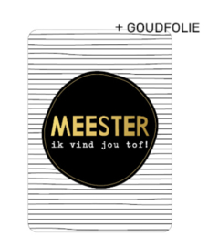 Meester ik vind jou tof!