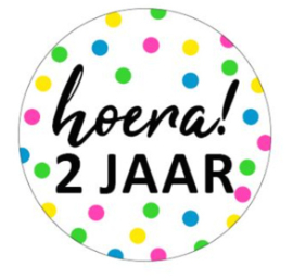 Hoera 2 jaar!