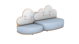 Dubbele Akoestische Sofa Wolk