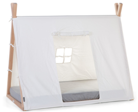 Snoezeltipi  met witte cover, zonder matras, 140 x 70 cm