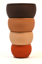 Sensorische speelkommen/zeefjes, set van 4, herfsttinten