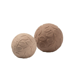 Sensorische ballen met bladmotief, aarde