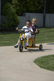 Pilot yellow tricycle 2 seats driewieler