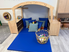 Knusse leeshoek Blauw dak XL