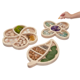 Loose Parts organische houten sorteerbladen, set van 3