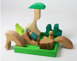 Grimms Eekhoorn-Puzzel-Bouwspel Groentinten