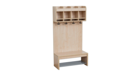 Groot garderobeschap met haken