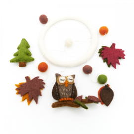 Vilten mobiel Bos Uil  Fairtrade