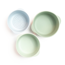 Inspire My Play - Schaaltjes & Zeef (3-delig) Blauw/Groen