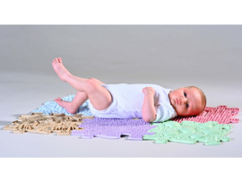 Muffik set Orthopedische sensorische matten, Baby pastel