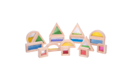 Tickit gevulde geometrische blokken  / sensory blocks