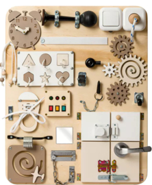 Activiteiten wandbord taupe/beige tinten Premium