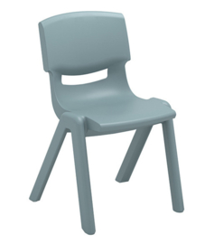 # Stapelbare kunststof stoel Jill, zithoogte 30 cm, Ice Blue