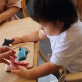 Houten puzzel Zeedieren familie