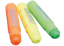 Kleursticks wasco, fluor kleuren, set van 6
