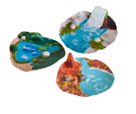 3D Vilten waterval mat