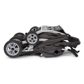 # Quadruple, 4-persoons kinderwagen incl. regenhoes en zonnekappen