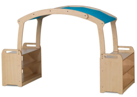 Knusse leeshoek Blauw dak XL