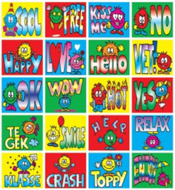 Beloningsstickers Creepy teksten