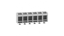 Groot garderobeschap met haken