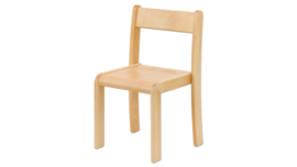 Houten stapelbare stoel TIM