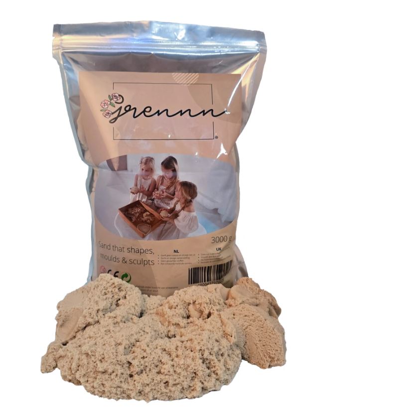 # Grennn magic sand, 3 kilo, met gratis speelbakjes
