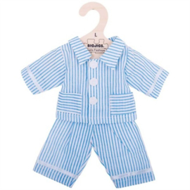 Pyjama blauw gestreept 35 cm