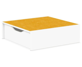 # Podiumdeel vierkant met rolkist 75 x 75 cm, hoogte 24 cm