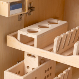 Houten vaatwasser voor kleuters naturel wit