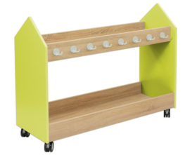 # EduCasa verrijdbare garderobe lime groen Large