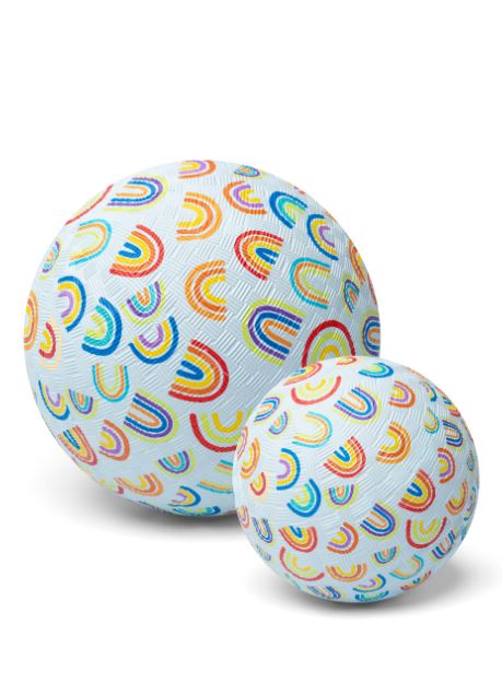 Rubber bal - Regenboog - 18 cm