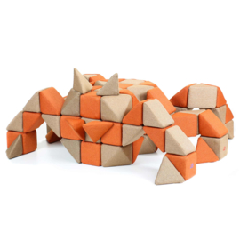 JollyHeap set Creative, 100 stuks magnetische blokken (4 vormen)