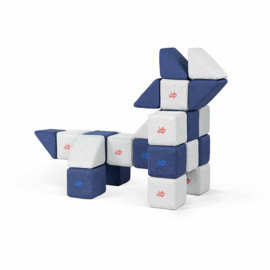 JollyHeap set Mini, 24 stuks magnetische blokken (2 vormen)