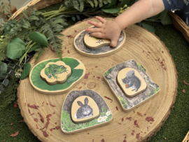 Puzzel: Welke dieren verstoppen zich in het bos?