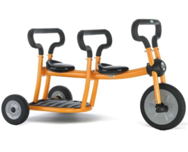 Pilot  orange tricycle 2 seats driewieler