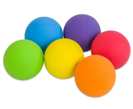 Rubberen ballen, set van 6