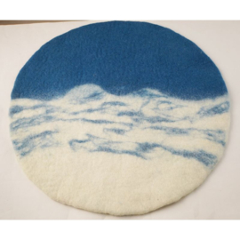 Vilten decor/thema matten - Set van 3