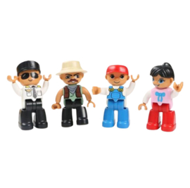 Coblo Magnetische Mini Figuren, 4 stuks