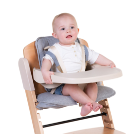 Evosit meegroeistoel incl. eetblad | Naturel/beige
