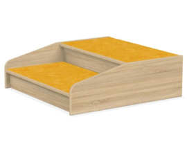 # Podiumdeel trap  75 x 75 cm, hoogte 12-24 cm