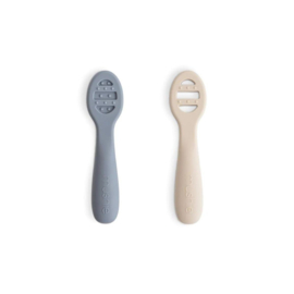 Babylepel voor de eerste voeding, set van 2