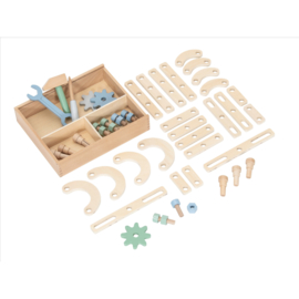 Kinderwerkbank met achterwand