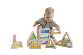 Tickit gevulde geometrische blokken  / sensory blocks