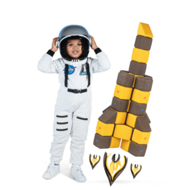 JollyHeap set Medium, 50 stuks magnetische blokken (2 vormen)